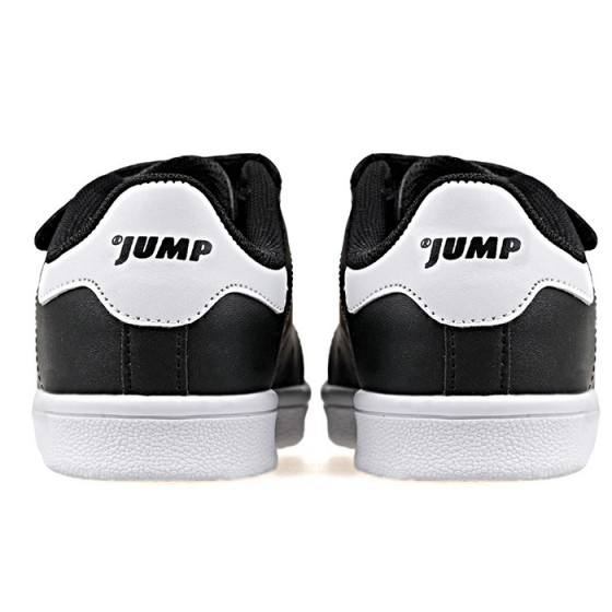 Jump 19422 Günlük Cırtlı Kız/Erkek Çocuk Spor Ayakkabı Beyaz - Siyah