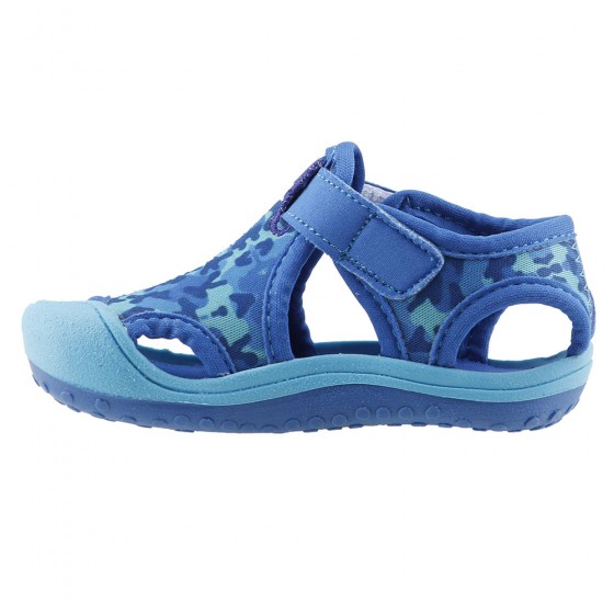 Ayakland Kids Kamuflajlı Aqua Erkek Çocuk  Sandalet Panduf Ayakkabı Mavi