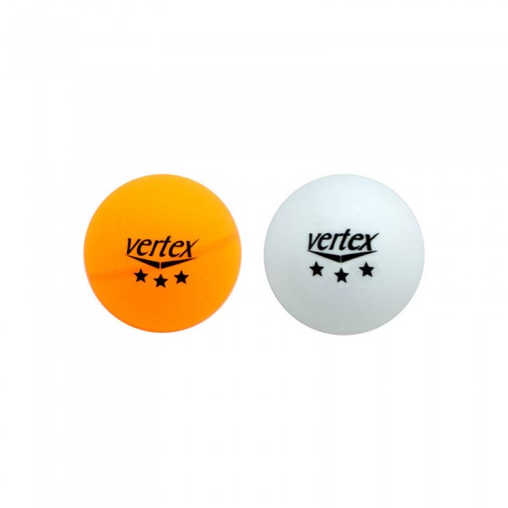 Vertex 3 Yıldız 100'lü Masa Tenisi Pinpon Topu Beyaz