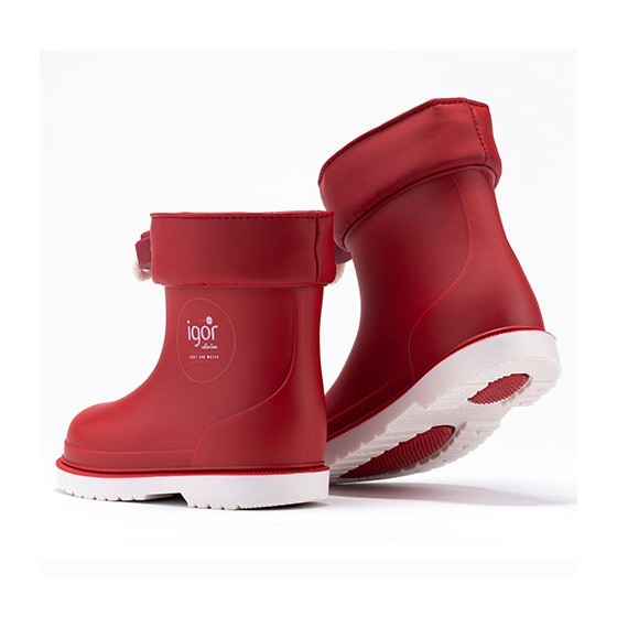 İgor W10225 Bimbi Nautico Erkek/Kız Çocuk Su Geçirmez Yağmur Kar Çizmesi Kırmızı