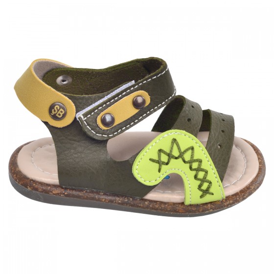 Kiko Şb 2340-49 Orto pedik Erkek Çocuk İlk Adım Sandalet Terlik Haki - Yeşil