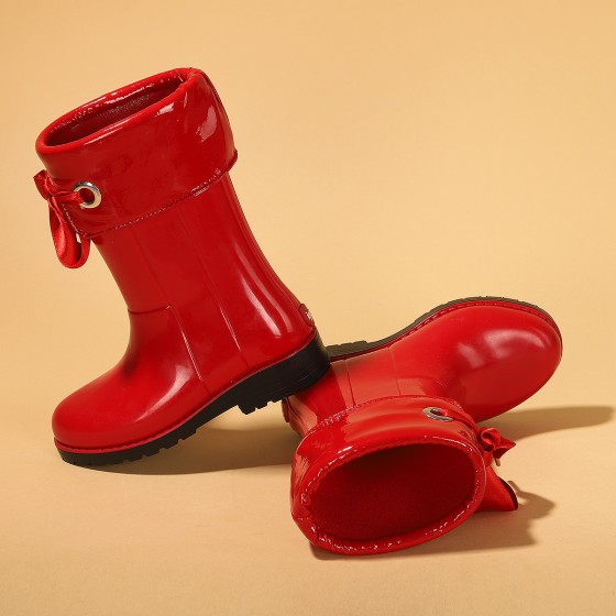 İgor W10114 Campera Charol Kız Çocuk Su Geçirmez Yağmur Kar Çizmesi Kırmızı
