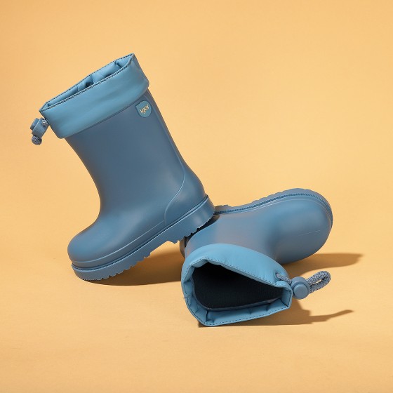 İgor W10100 Chufo Cuello Kız/Erkek Çocuk Su Geçirmez Yağmur Kar Çizmesi Mavi