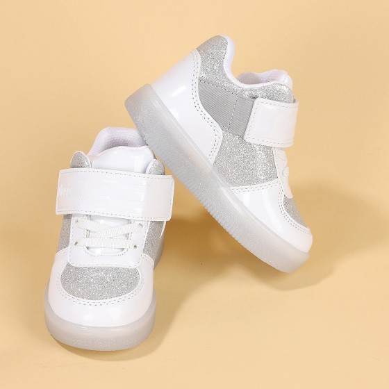 Vicco 220.20K.105 Mimi Işıklı Cırtlı Kız Çocuk Spor Bot Ayakkabı Beyaz