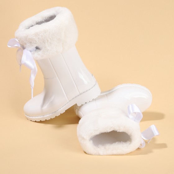 İgor W10239 Campera Charol Soft Kız Çocuk Su Geçirmez Yağmur Kar Çizmesi Beyaz