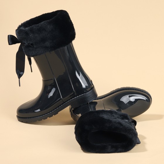İgor W10239 Campera Charol Soft Kız Çocuk Su Geçirmez Yağmur Kar Çizmesi Siyah