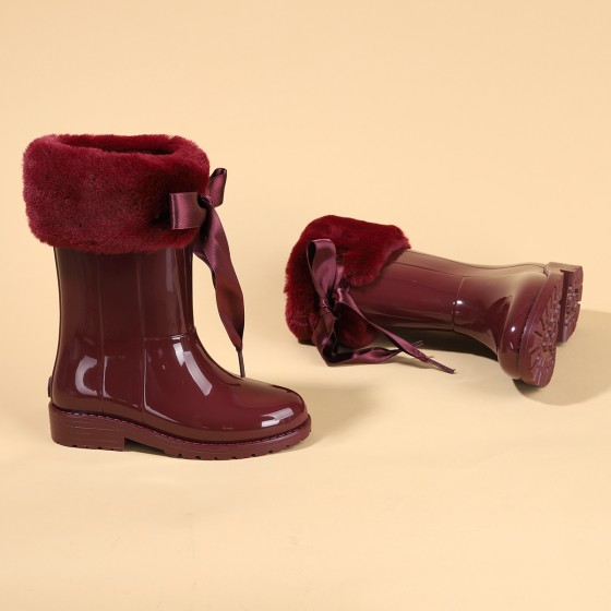 İgor W10239 Campera Charol Soft Kız Çocuk Su Geçirmez Yağmur Kar Çizmesi Bordo