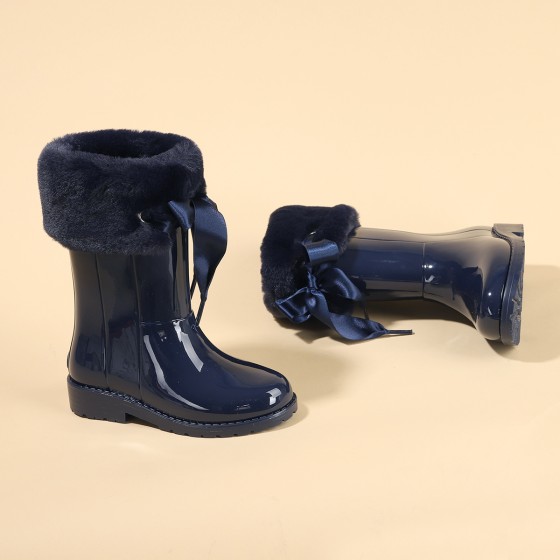 İgor W10239 Campera Charol Soft Kız Çocuk Su Geçirmez Yağmur Kar Çizmesi Lacivert