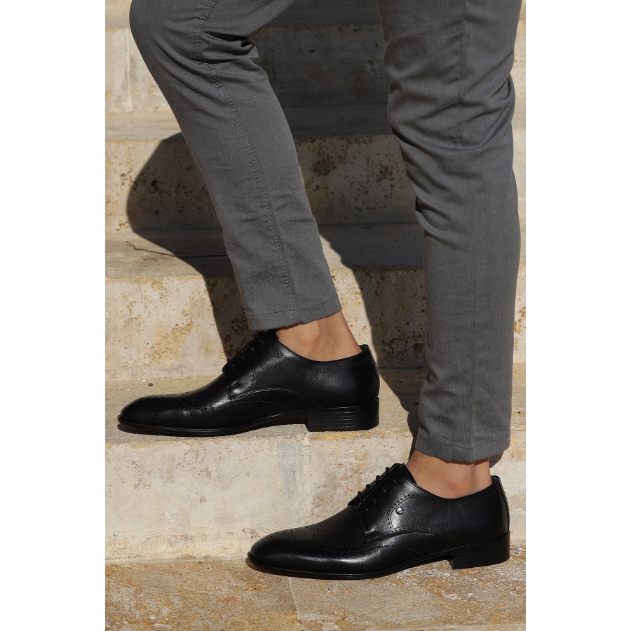 Ayakland P216 %100 Deri Klasik Erkek Ayakkabı Siyah