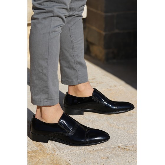 Ayakland P545 Rugan %100 Deri Klasik Erkek Ayakkabı Siyah