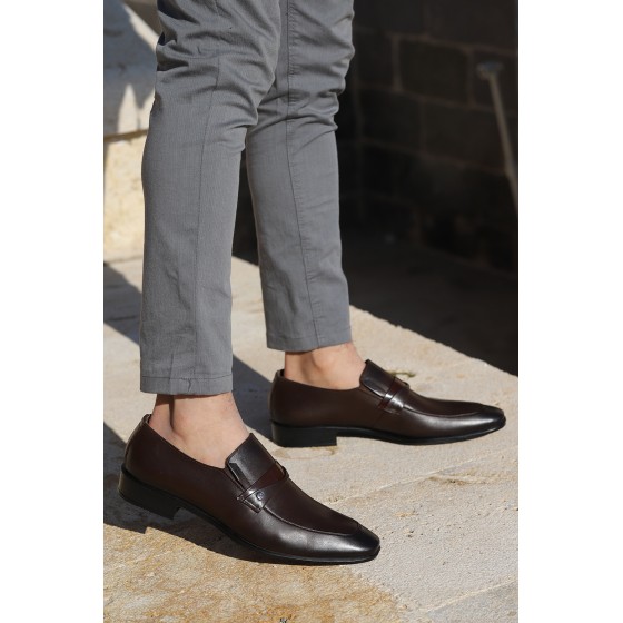 Ayakland P507 %100 Deri Klasik Erkek Ayakkabı Kahverengi