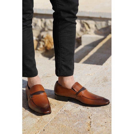 Ayakland P507 %100 Deri Klasik Erkek Ayakkabı Taba